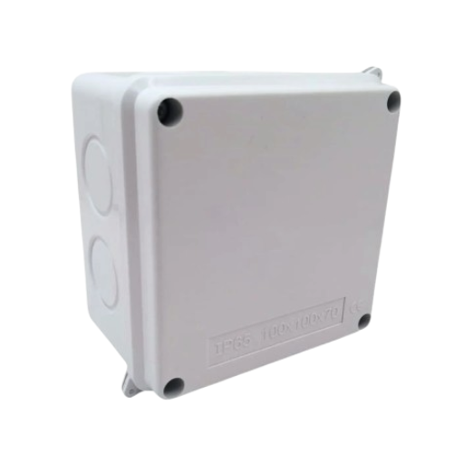 Caja estanca IP65 plastica blanca 100x100x70 prepicado