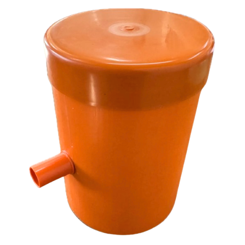 Cámara de registro naranja PVC con tapa 160×20