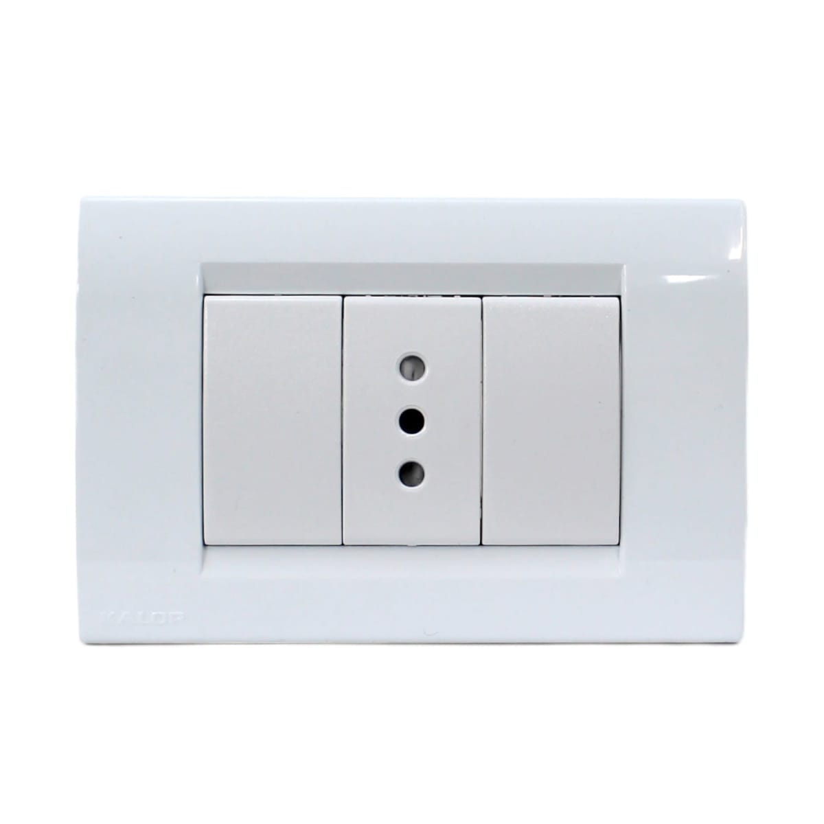 Tomacorriente 2P+T 10A Civil blanco