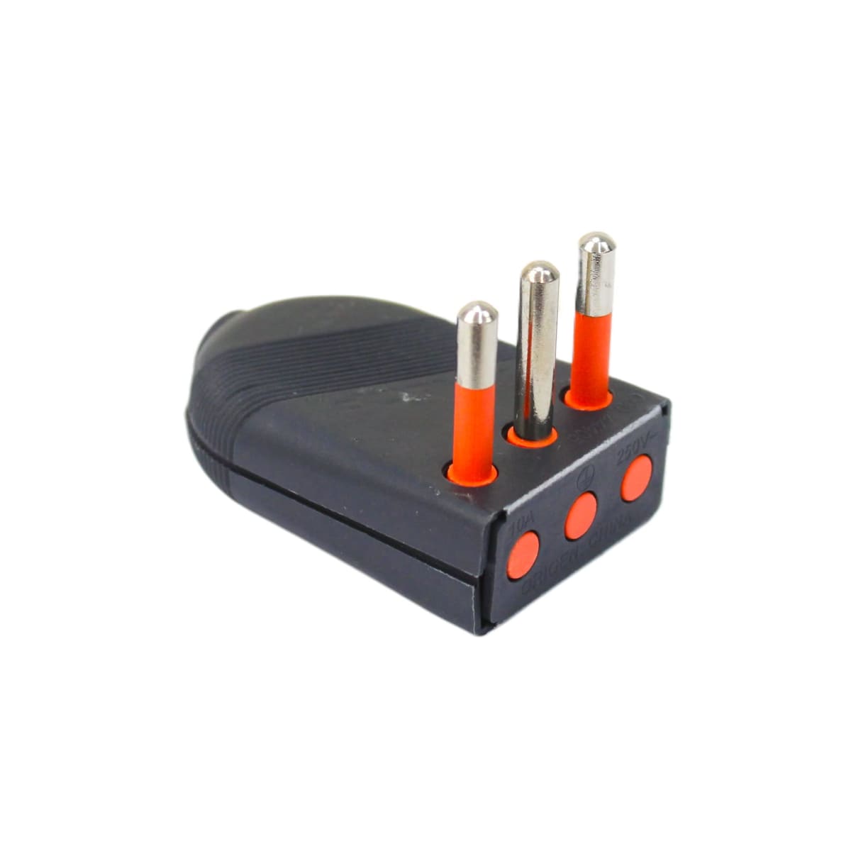 enchufe macho convertible super 2P+T 10A negro 2