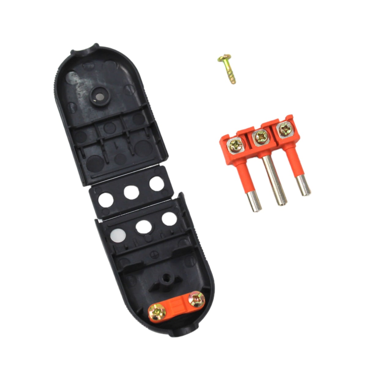 enchufe macho convertible super 2P+T 10A negro 3
