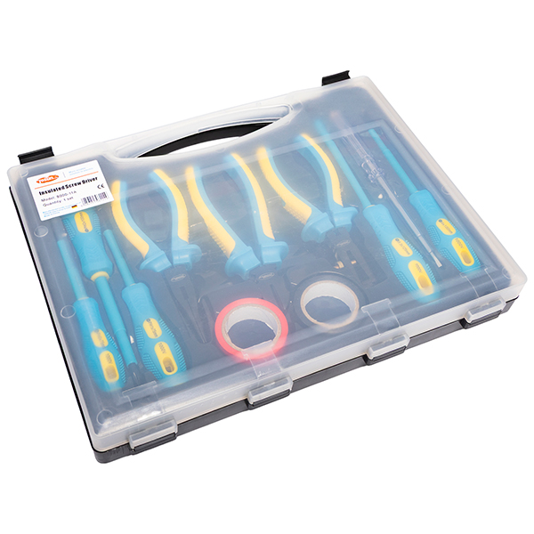 set 6 destornilladores +3 alicates + 2 cintas 1000V