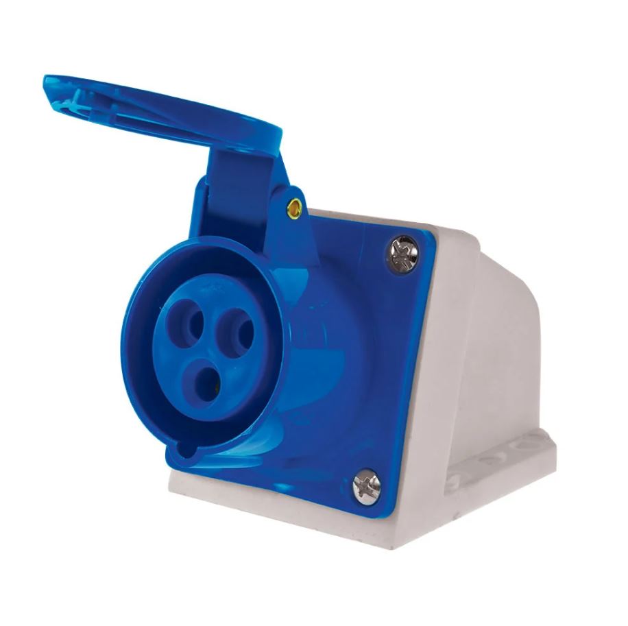 ENCHUFE HEMBRA SOBREPUESTA 16A 2P+T 220V IP67