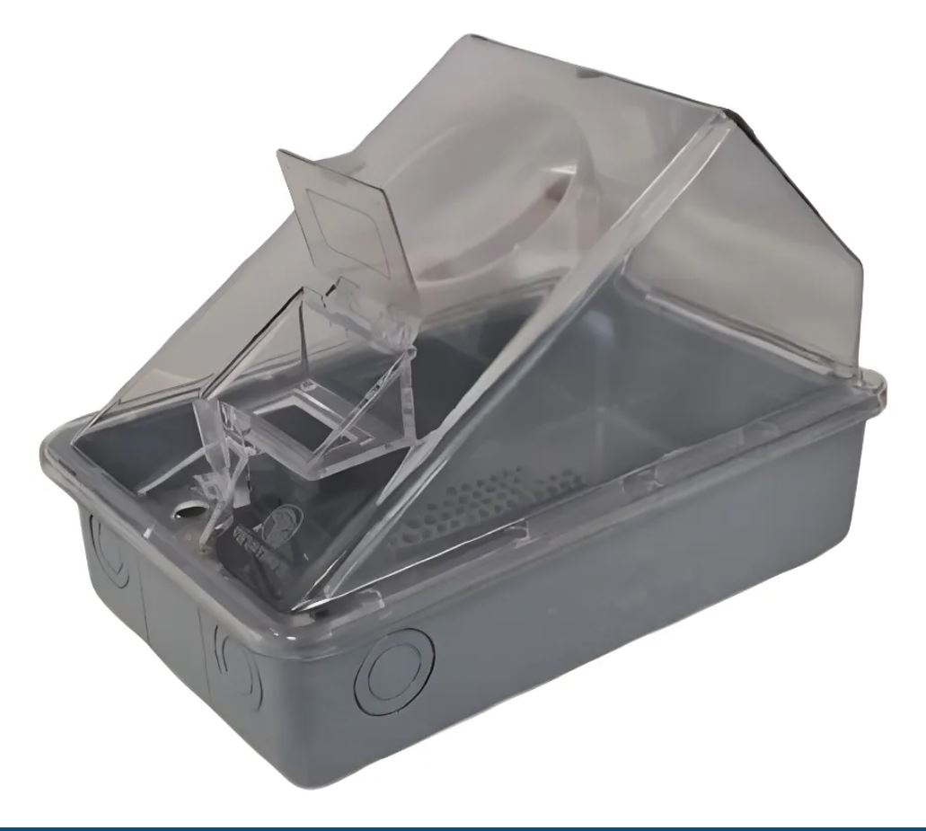 caja empalme transparente con lupa 2